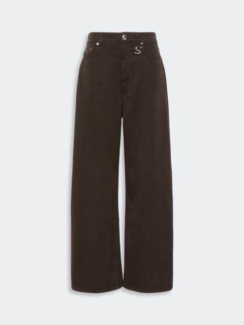 Max Mara SIAMESE Oversized jeans - CHOCOLATE