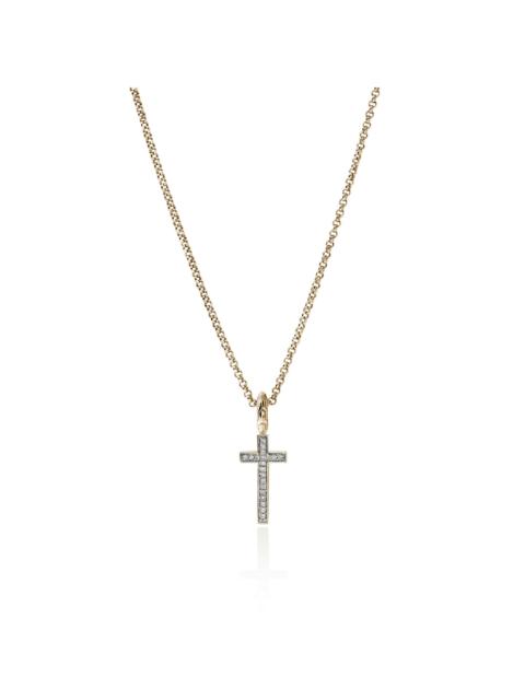 JOHN HARDY JH Essential Cross Necklace, Gold, Diamonds