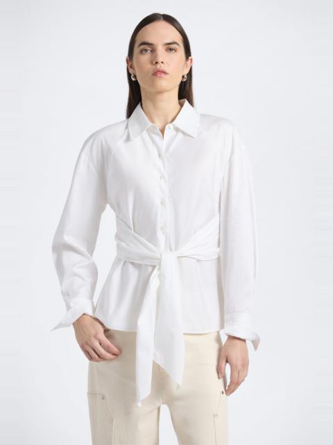 DEREK LAM 10 CROSBY CARMINE WRAP TOP