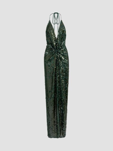 SILVIA TCHERASSI Women's Rowan Sequined Column Gown - Green