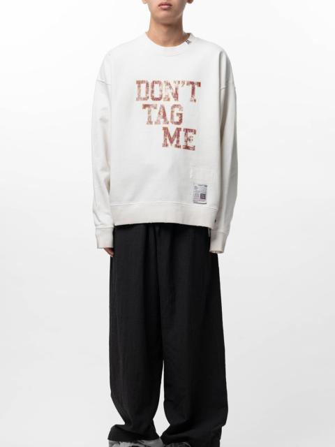 Maison MIHARAYASUHIRO Don't Tag Me Printed Sweatshirt
