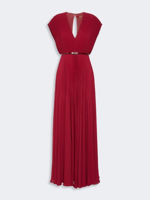 Max Mara VISINO Long sable georgette dress - RUBY