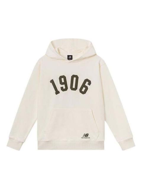 New Balance New Balance Logo Print Sweatshirt Hoodie 'White' AMT23333-CIC