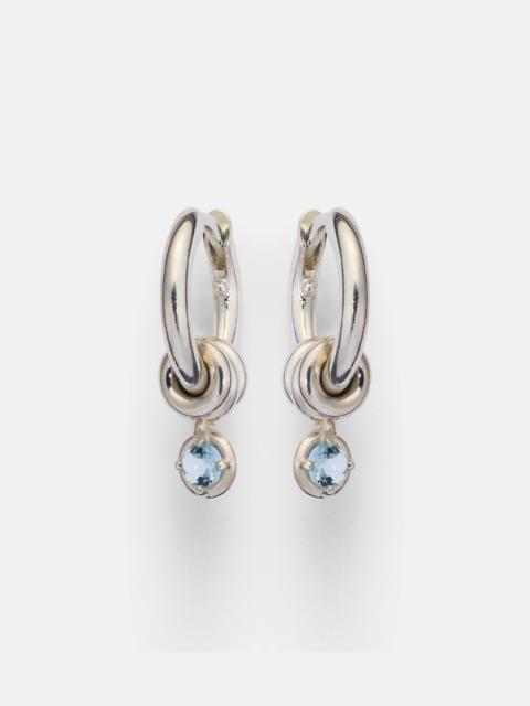 Spinelli Kilcollin Zahra Micro sterling silver earrings with sapphire