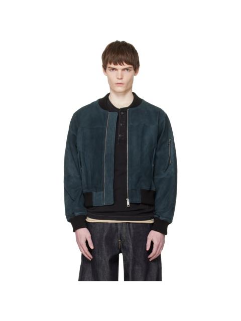 DEADWOOD Black Bofinger Suede Bomber Jacket