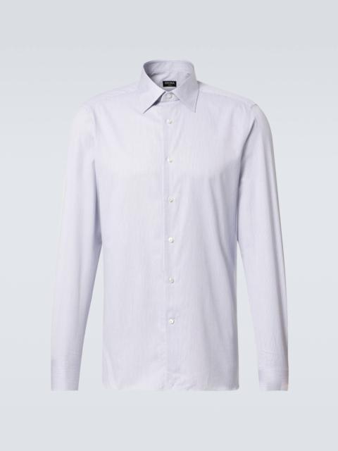 ZEGNA Striped cotton shirt