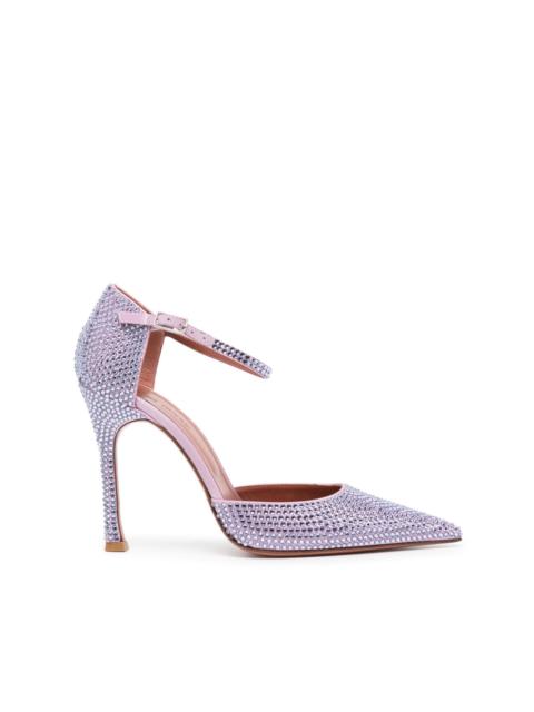 Vittoria 105mm rhinestone-embellished pumps