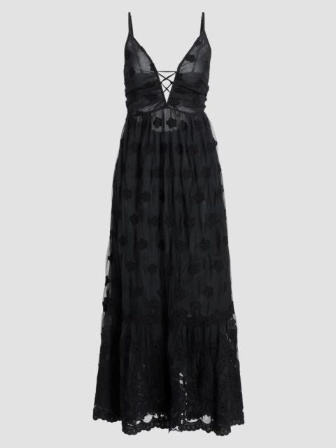 RAMY BROOK Women's Imogen Embroidered Midi Dress - Black Embroidery