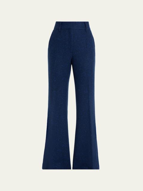 GABRIELA HEARST Rhein Speckled Tweed Flare Pants
