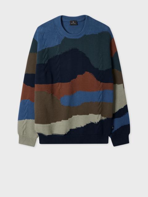 Paul Smith 'Mountains' Intarsia Cotton Sweater