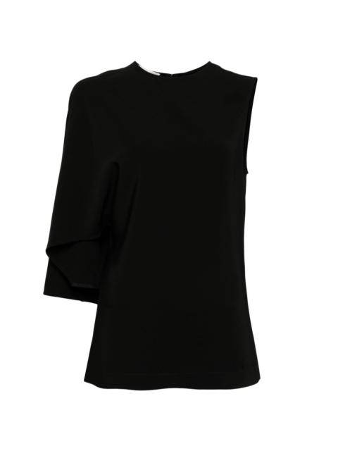 asymmetric one-sleeve top