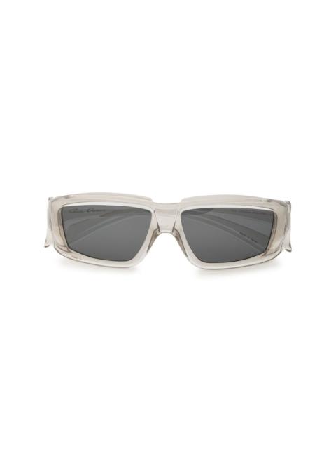 Rick Owens transparent square frame sunglasses