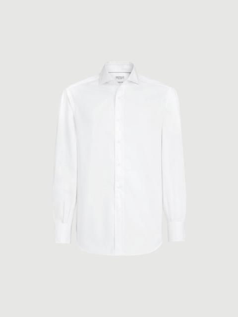 Brunello Cucinelli Twill shirt with spread collar
