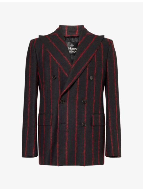 Vivienne Westwood Captain Striped Wool Blazer
