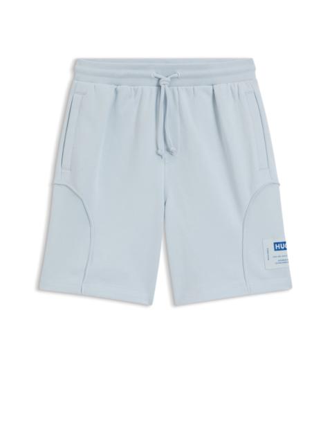 HUGO LOGO-LABEL SHORTS IN A COTTON BLEND