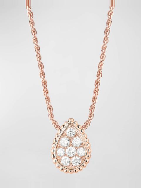 Serpent Boheme Rose Gold Diamond Pendant Necklace