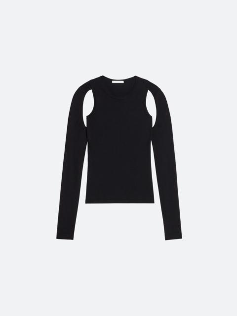 Helmut Lang CUT-OUT COTTON SWEATER