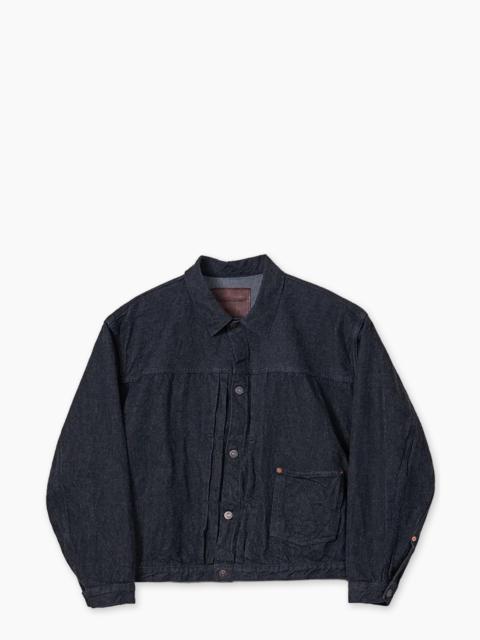KAPTAIN SUNSHINE KAPTAIN SUNSHINE DENIM TRACKER 1P JACKET ONE WASH BLACK