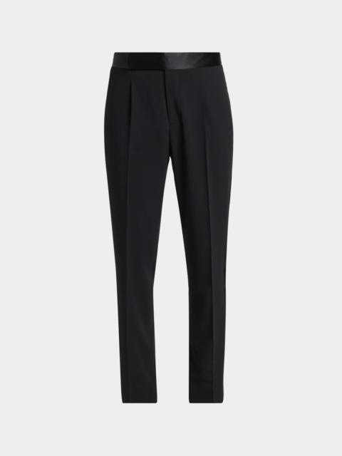 GIORGIO ARMANI Men's Wool-Blend Slim-Fit Trousers