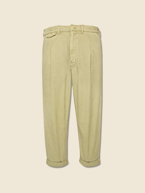 ALEX MILL Standard Pleated Chino - Khaki