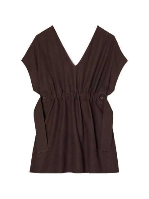 TORY BURCH cinched linen dress