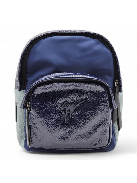 Giuseppe Zanotti Giuseppe Zanotti Logo Backpack - Nylon, Leather, Suede - Blue