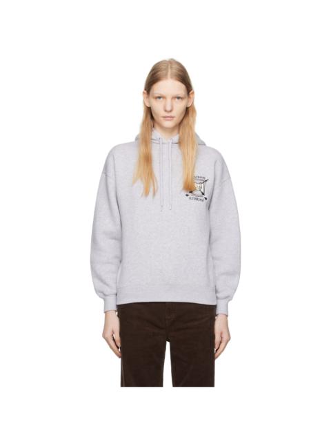 Gray College Fox Hoodie