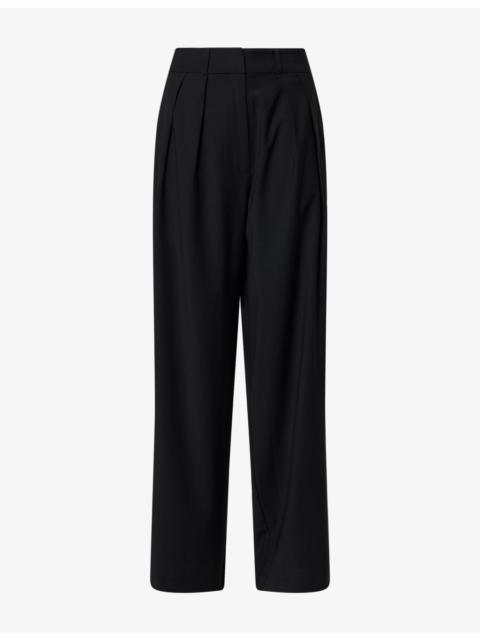 The Frankie Shop Ripley Wide-Leg Wool-Blend Trousers