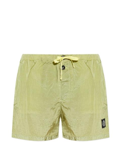 Stone Island logo-patch swim shorts