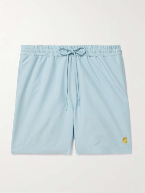 Chase Straight-Leg Mid-Length Logo-Embroidered Swim Shorts