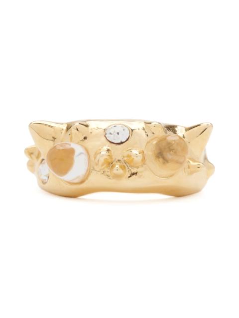 Collina Strada GOLD CLEAR DEMI ALIEN RING