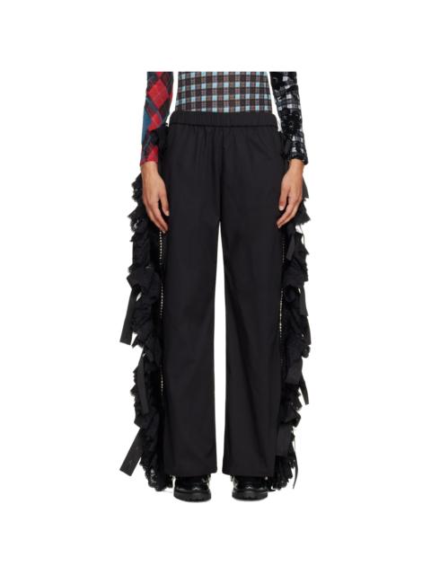 Chopova Lowena Black Corky Pyjama Trousers