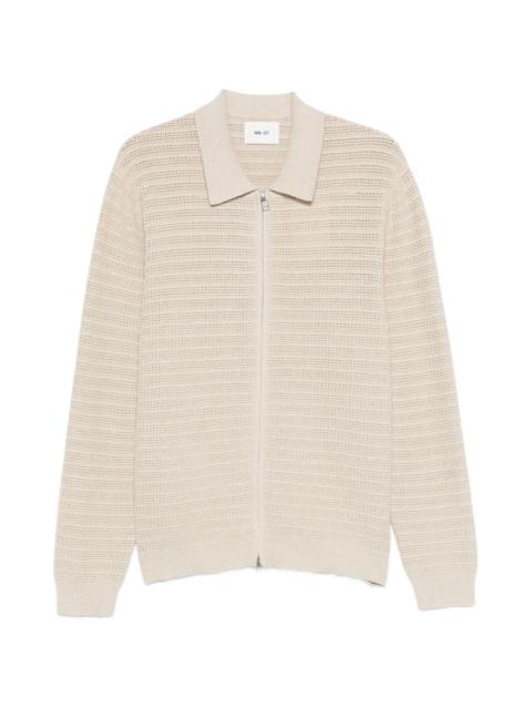 NN07 Gustav zip-up cardigan