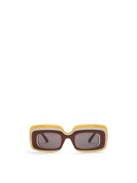Loewe Multilayer Rectangular sunglasses in acetate