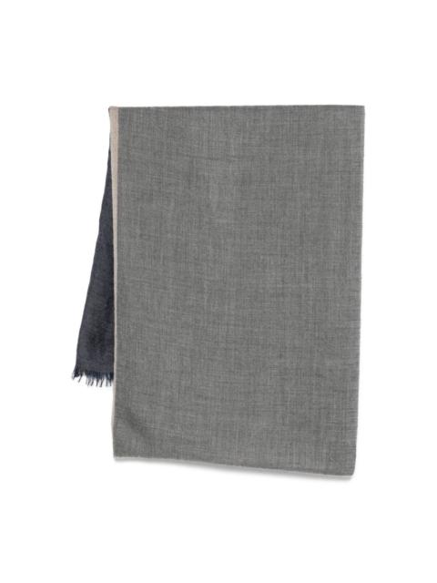 frayed silk scarf