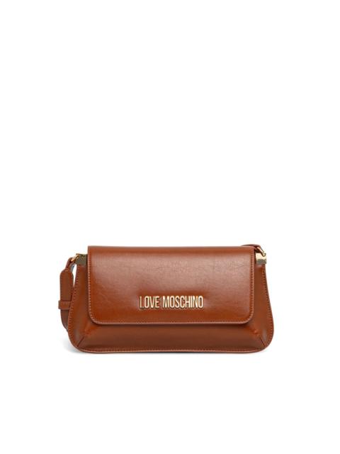 Moschino logo-plaque shoulder bag