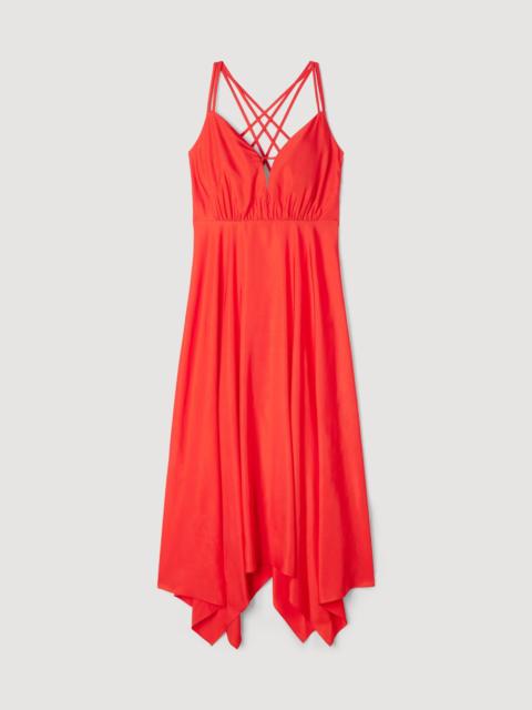 Sandro ASYMMETRIC MAXI DRESS