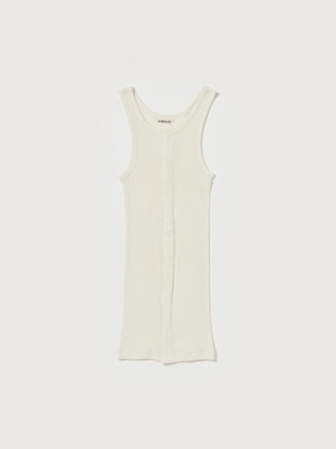 AURALEE ORGANIC SOFT RIB TANK