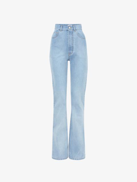 Alaïa LONG BOOTCUT DENIM PANT