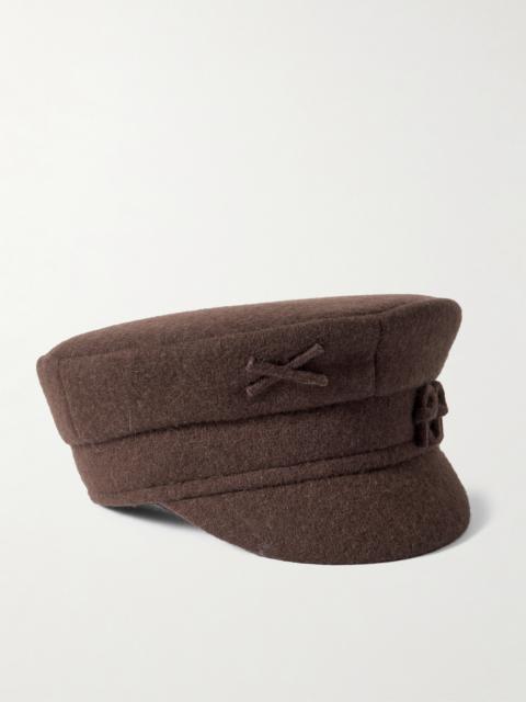 RUSLAN BAGINSKIY Appliquéd Wool-blend Hat