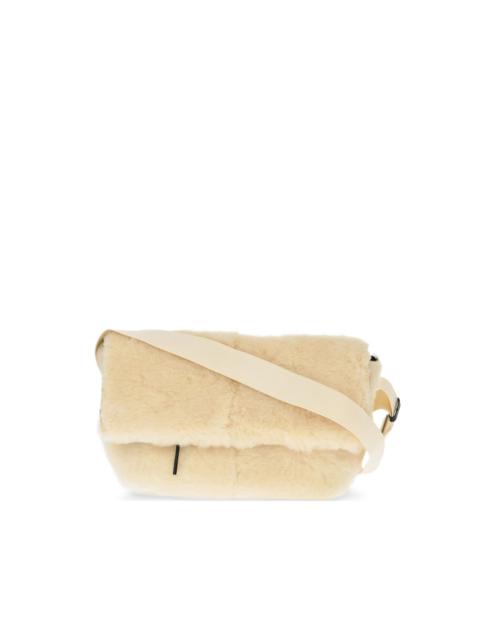 Jil Sander shearling crossbody bag