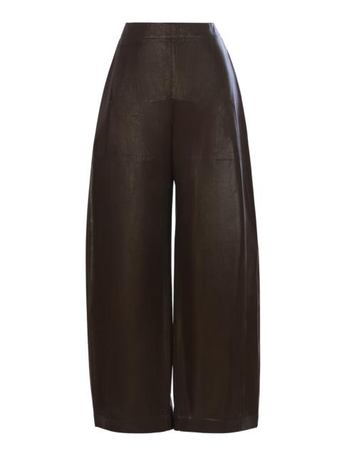 RACHEL COMEY Tany High-Rise Coated Jeans brown