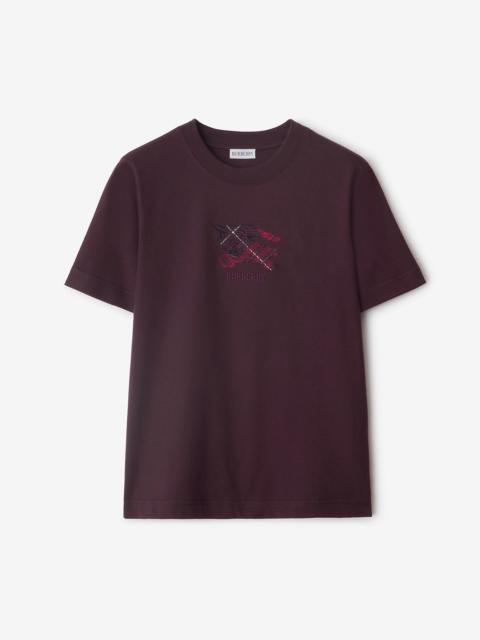 Burberry EKD Check Cotton T-shirt
