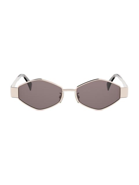 CELINE Men's Triomphe 54MM Metal Sunglasses - Rose Gold Smoke