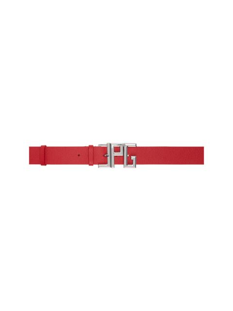 Jean Paul Gaultier Red 'The JPG' Belt