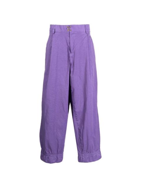 Kolor drop-crotch hook fastening trousers