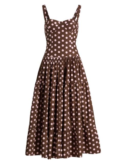 Cara Cara Women's Santiago Cotton Midi-Dress - Joelle Dot Brown