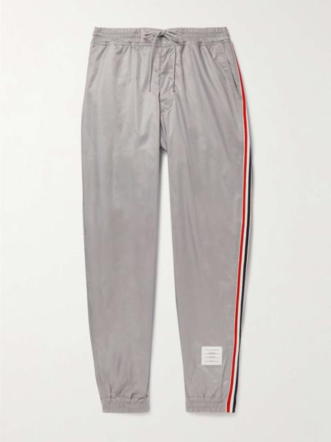 Tapered Grosgrain-Trimmed Ripstop Track Pants