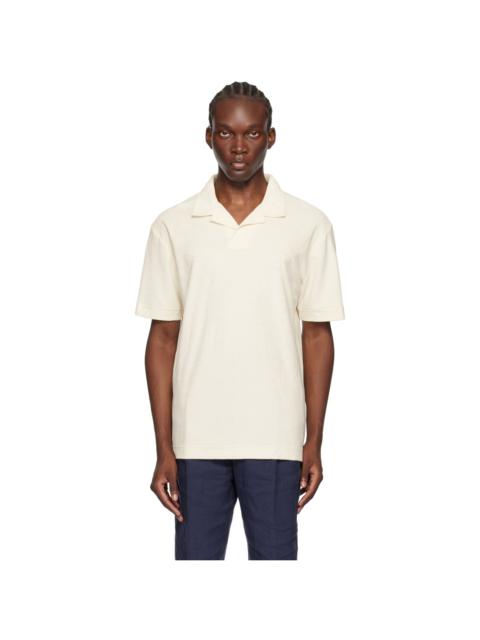 Off-White Towelling Polo