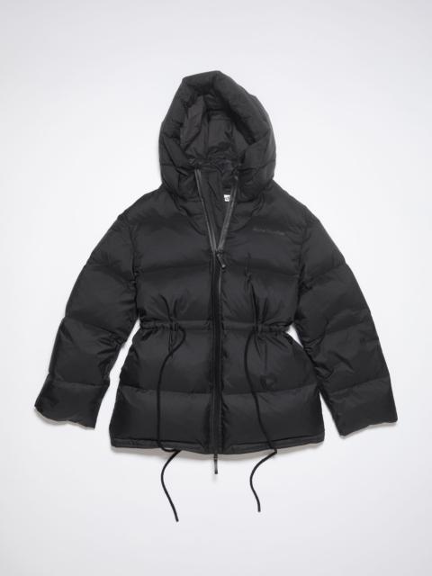 Hooded puffer jacket - Black